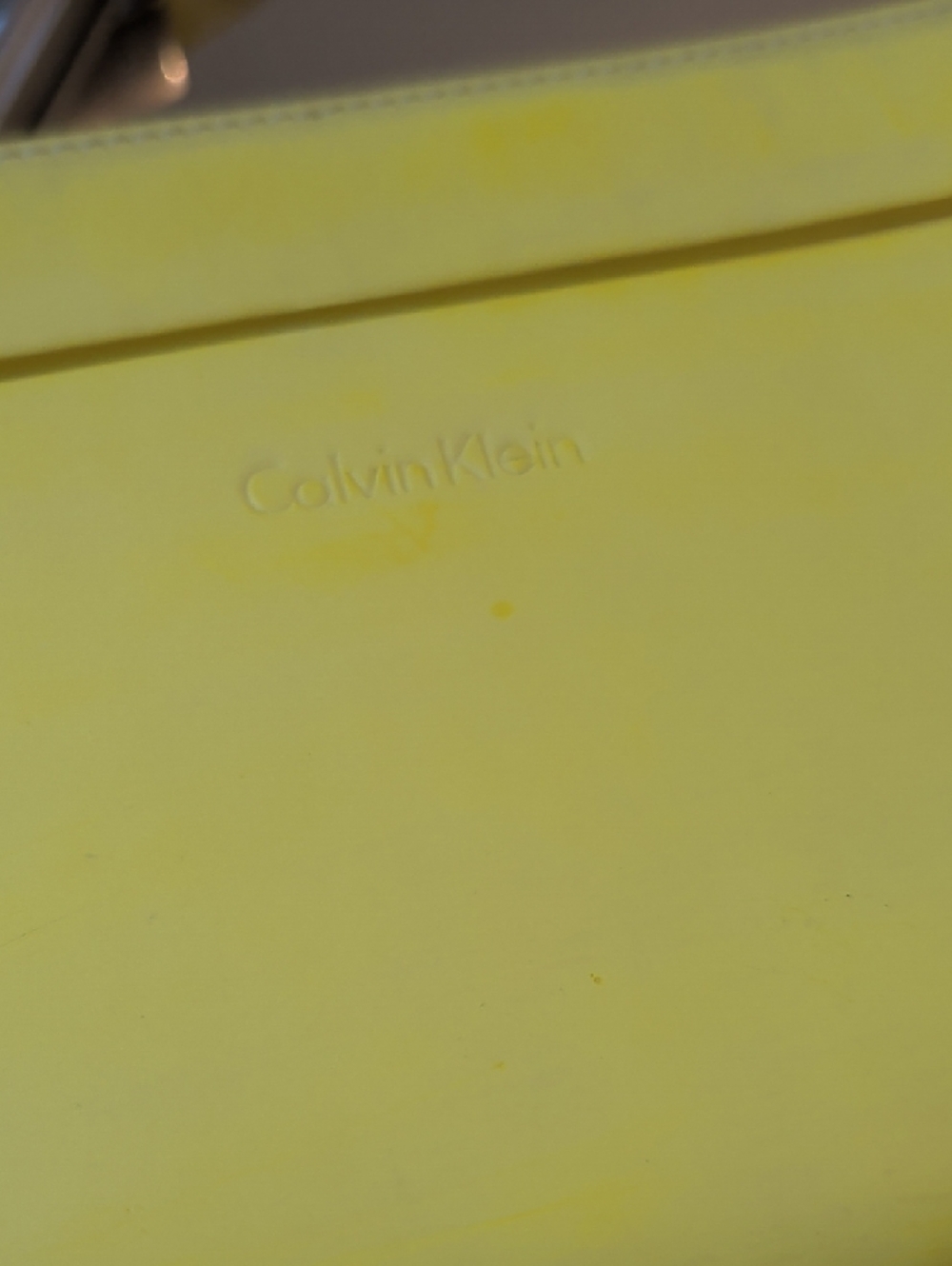 Calvin Klein Bright Yellow Shoulder Bag - Picture 2 of 6